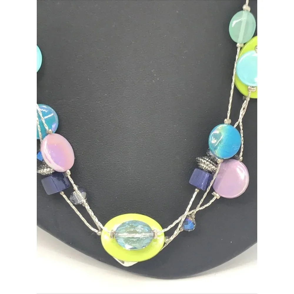 AB CRYSTALS GREEN PURPLE BLUE 18